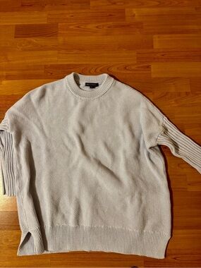 French Connection Lavender  Crewneck Thick Knit Sweater